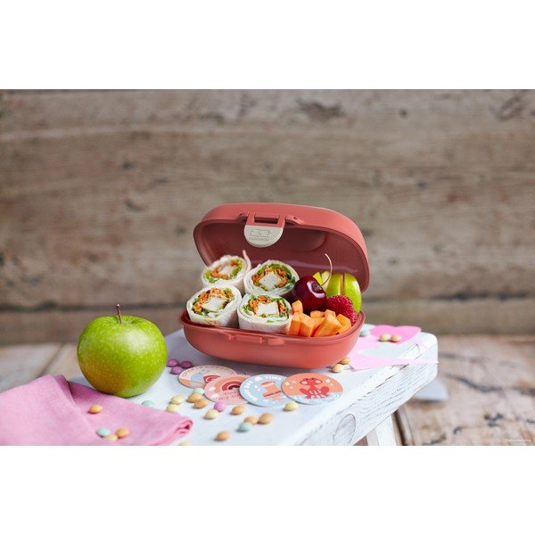 Scatola per la merenda per bambini con ombrello arancione Gram - Monbento-image-3