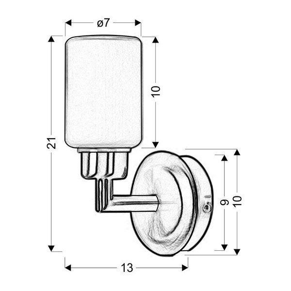 Lampada da parete grigio scuro Mirror - Candellux Lighting-image-2