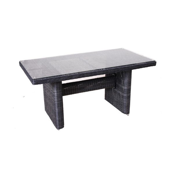 Set da giardino in rattan artificiale grigio per 9 persone Montreal - Rojaplast-image-1
