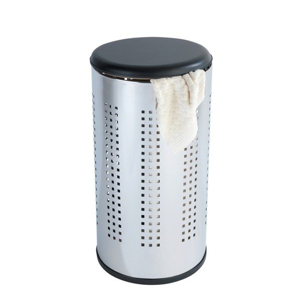 Sgabello con contenitore in argento , 46 l Bergamo - Wenko-image-1