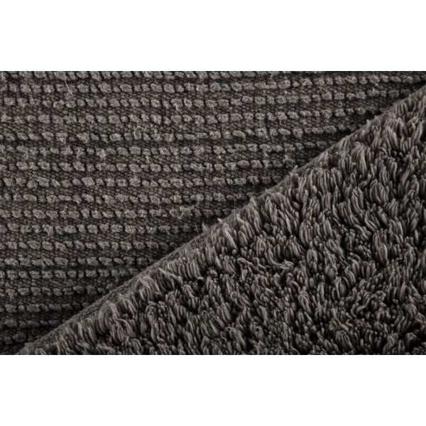 Tappeto da bagno in cotone grigio Luca, 60 x 100 cm - Tiseco Home Studio-image-1