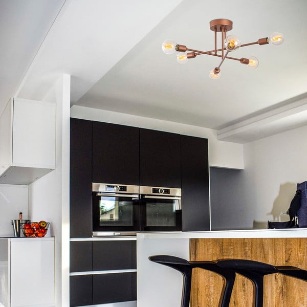 Plafoniera color bronzo 64x64 cm Flower – Opviq lights-image-1