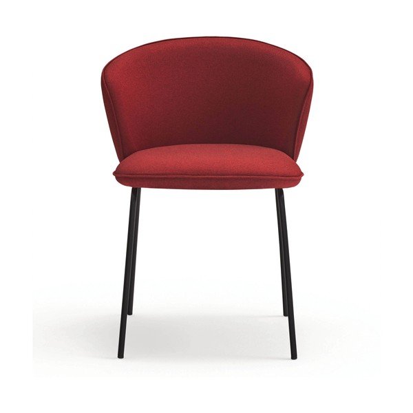 Set di sedie da pranzo rossa in imbottito 2 pz Add – Teulat-image-3
