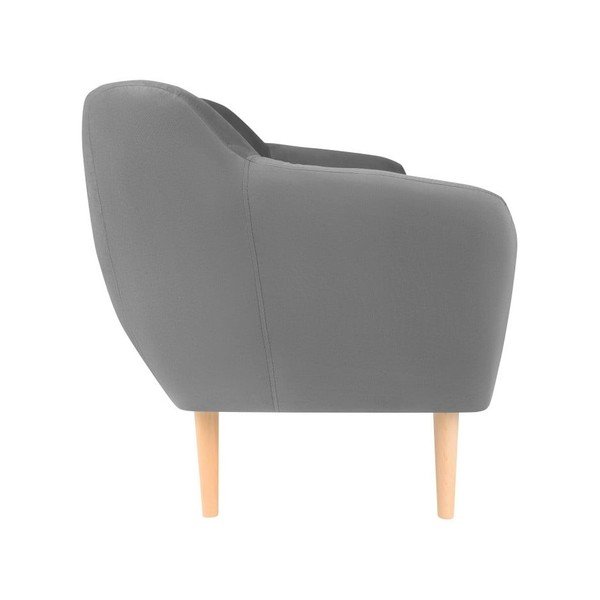 Divano in velluto grigio, 188 cm Sardaigne - Mazzini Sofas-image-4