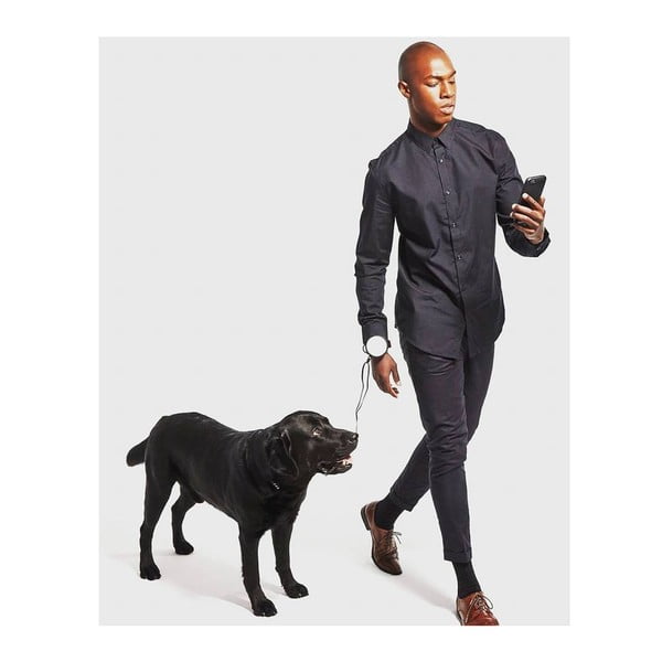 Guinzaglio nero taglia M 3 - Lishinu-image-3