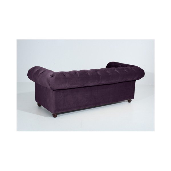 Divano Orleans in velluto viola, 216 cm - Max Winzer-image-2