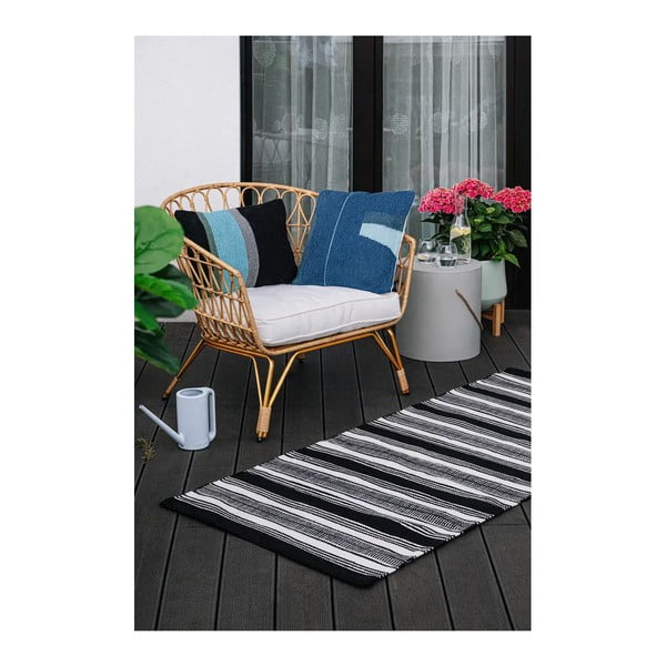 Tappeto per esterni bifacciale bianco e nero in plastica riciclata , 160 x 230 cm Zambezi - Green Decore-image-2