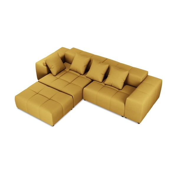 Divano angolare giallo (variabile) Rome - Cosmopolitan Design-image-3