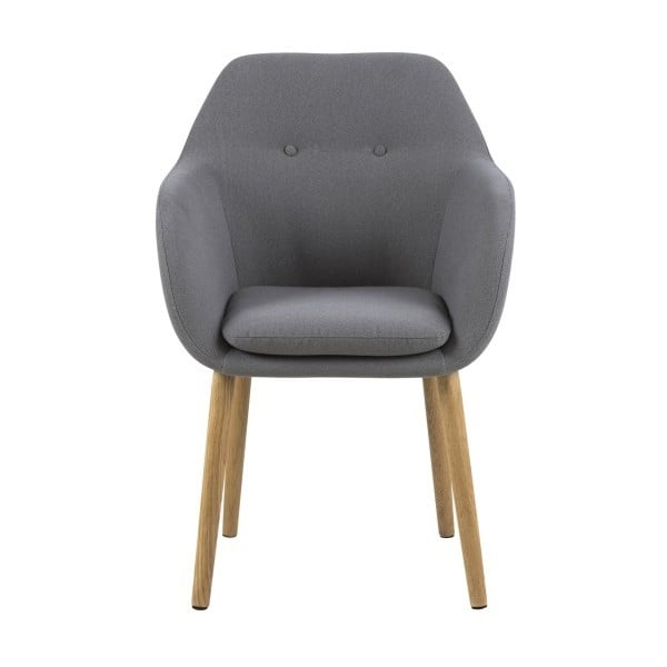 Sedia da pranzo grigio chiaro Emilia - Actona-image-2