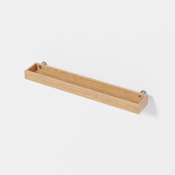 Mensola da bagno a parete in legno di quercia Yoku - Wireworks-image-1