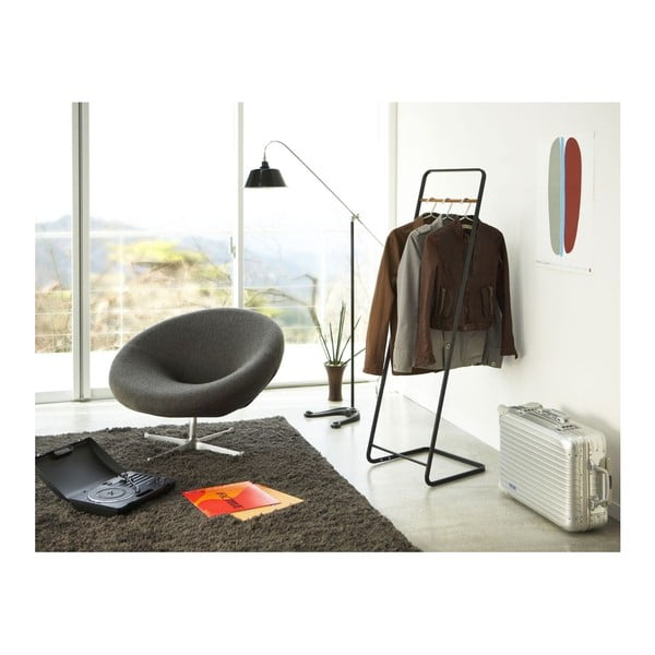 Appendiabiti in metallo nero Tower - YAMAZAKI-image-4