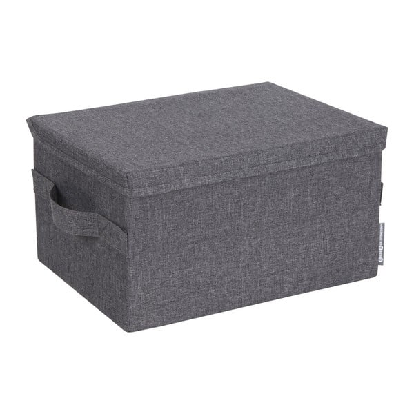 Scatola con coperchio grigia in tessuto 35x26x19 cm Soft Storage – Bigso