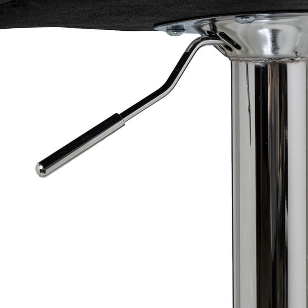 Sgabelli da bar neri ad altezza regolabile in similpelle in set di 2 (altezza seduta 93 cm) - Casa Selección-image-4