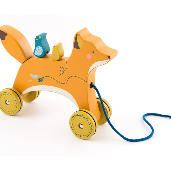 Giocattolo da tirare Fox - Moulin Roty-image-2