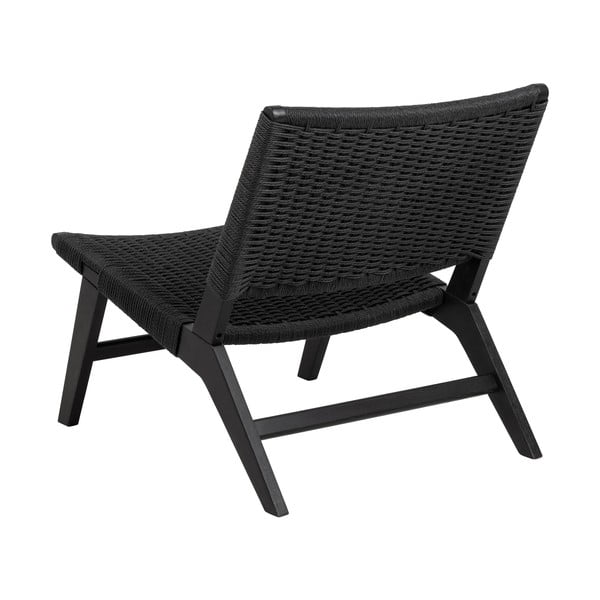 Poltrona nera con intreccio Carson - Actona-image-3