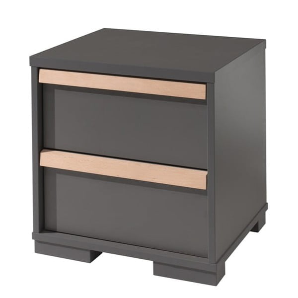 Comodino per bambini grigio scuro London - Vipack