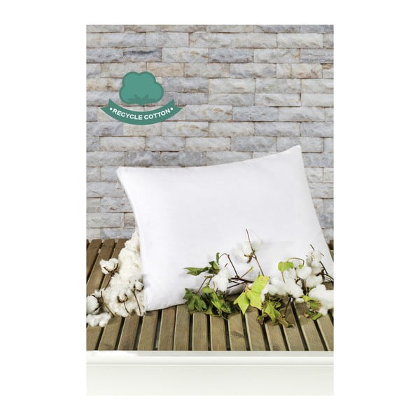 Cuscino in cotone bianco Puro Blanco Mentejo, 50 x 70 cm - Mijolnir