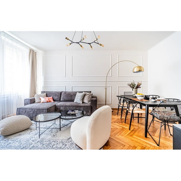 Tappeto da esterno grigio e crema , 160 x 230 cm Borbon - NORTHRUGS-image-2