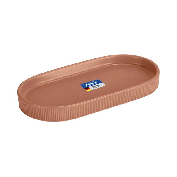 Organizer da bagno marrone in ceramica Fablo – Wenko-image-3