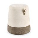 Poggiapiedi grigio/beige Deva – Bizzotto