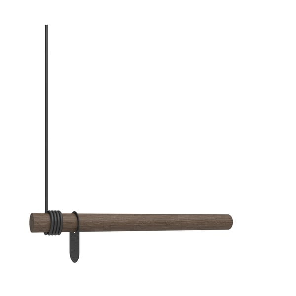 Attaccapanni da parete marrone in rovere massiccio 50 cm Swing – LIND DNA