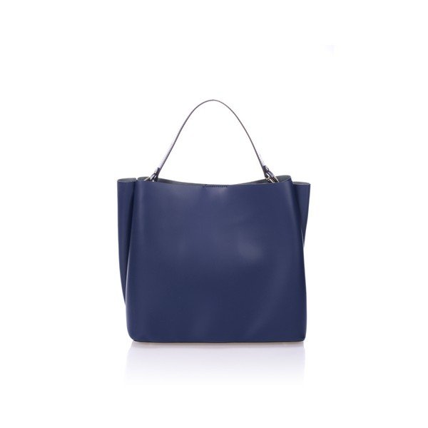 Borsa in pelle blu scuro Dona - Giulia Massari-image-1