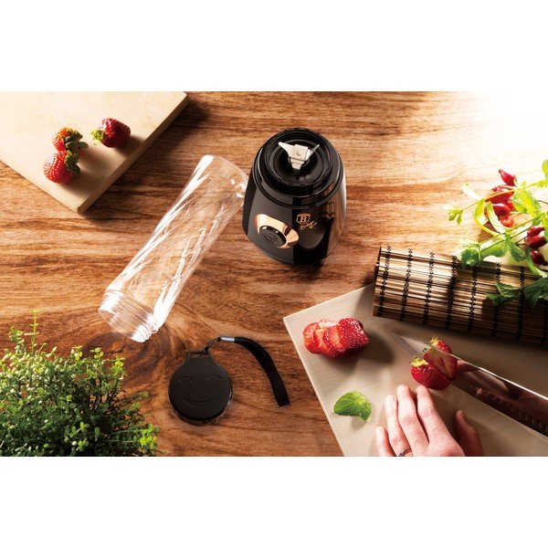 Frullatore nero per smoothie Black Rose Collection - BerlingerHaus-image-1
