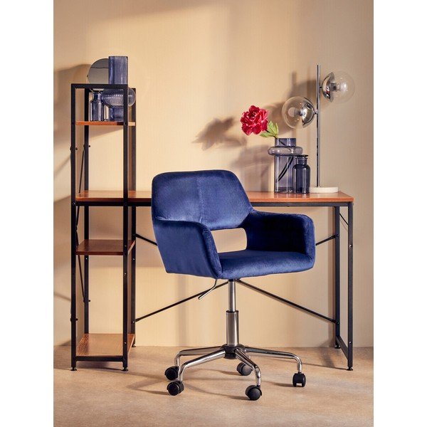 Sedia da ufficio blu imbottito Brent – Premier Housewares-image-1