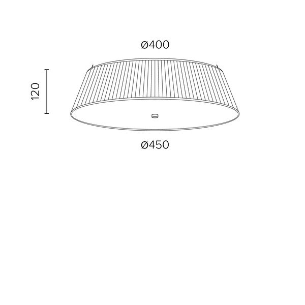 Lampada da soffitto nera KAMI, ⌀ 45 cm Kami - Sotto Luce-image-1