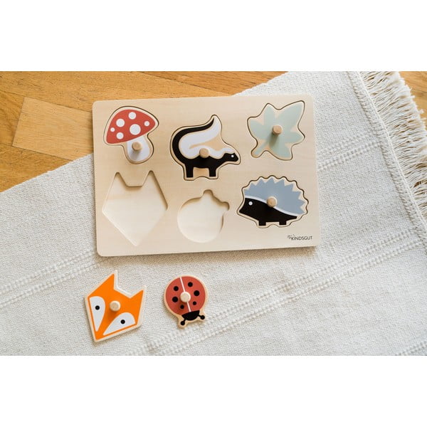 Puzzle in legno (6 pezzi) Forest - Kindsgut-image-2