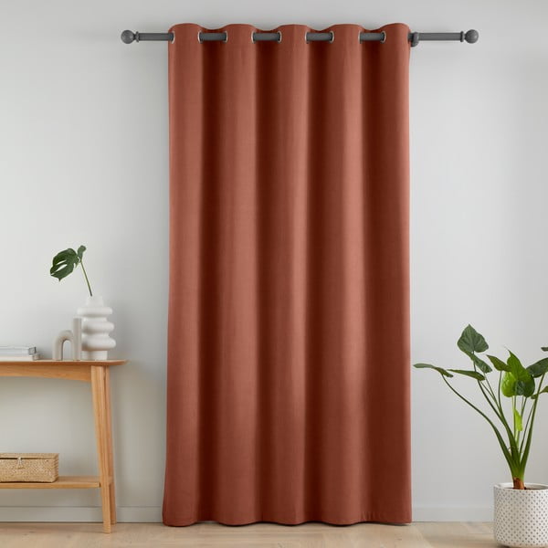 Tenda oscurante/termoisolante color terracotta alla porta 168x213 cm Wilson – Catherine Lansfield-image-2