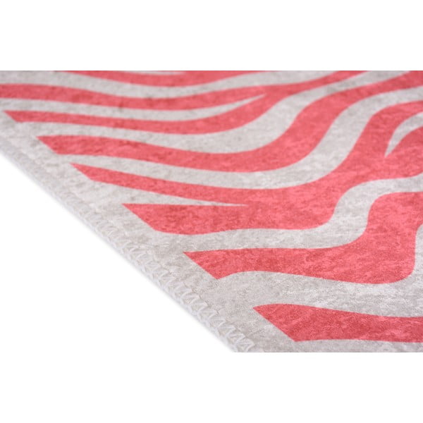 Passatoia rosa lavabile 80x200 cm Red Zebra – Vitaus-image-2