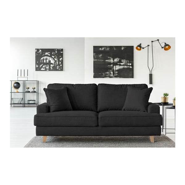 Černá pohovka pro tři Cosmopolitan design Madrid-image-3