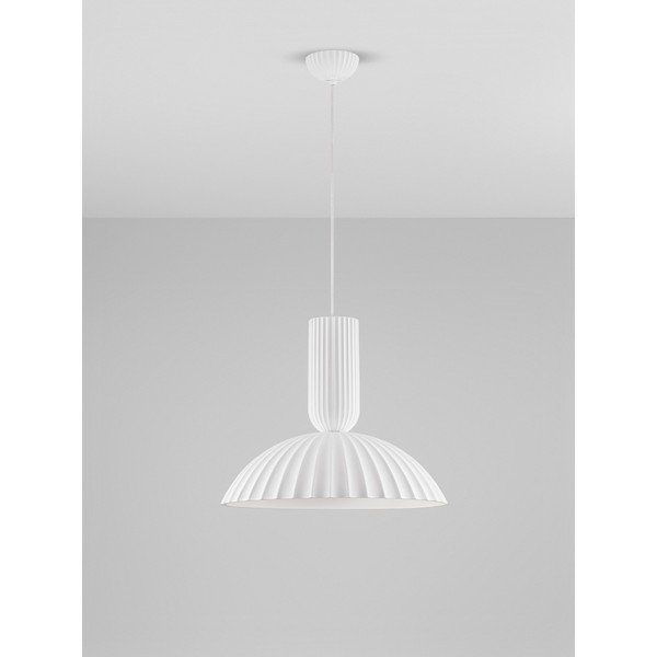 Lampadario bianco in pietra ø 50 cm Ammos – Nova Luce-image-3