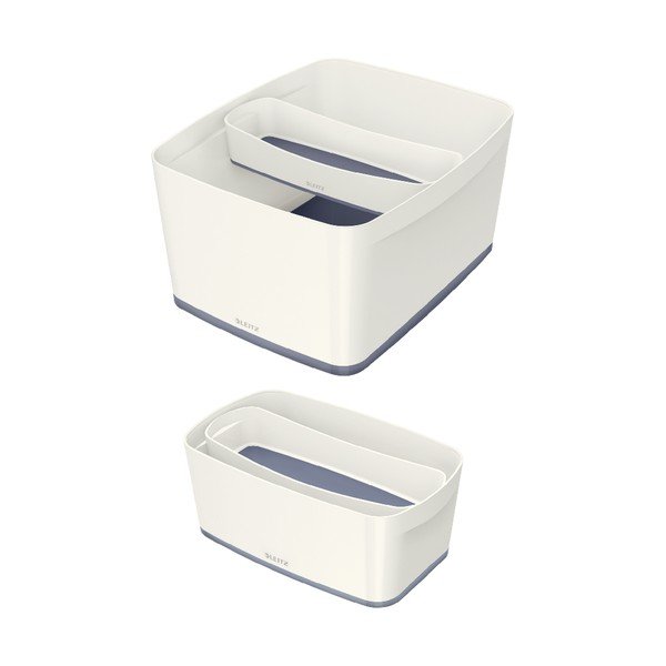 Organizer in plastica bianco-grigio per la cancelleria MyBox - Leitz-image-3