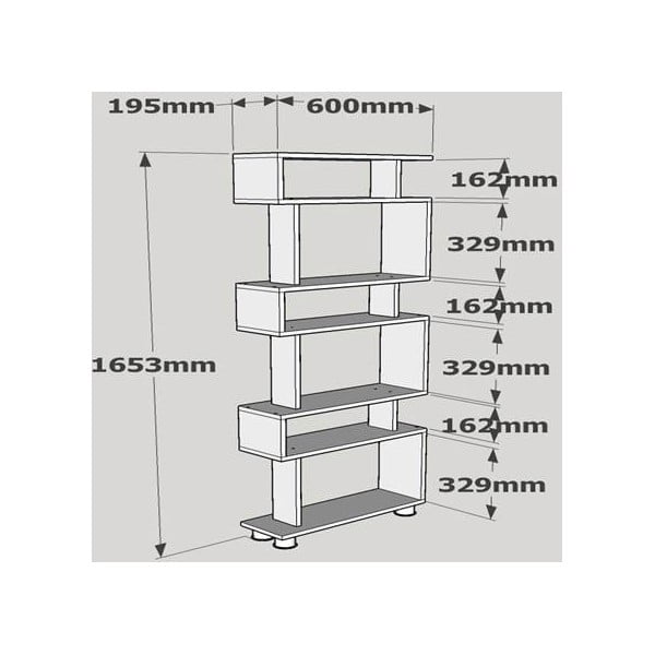 Biblioteca bianca Blok - Woody Fashion-image-4