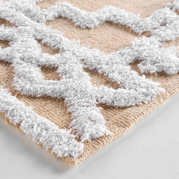 Tappeto beige in misto iuta 60x90 cm Medine – douceur d'intérieur-image-3