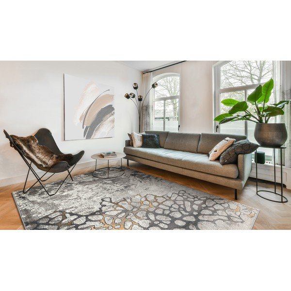 Tappeto grigio/grigio tortora 200x280 cm Folgen – FD-image-2