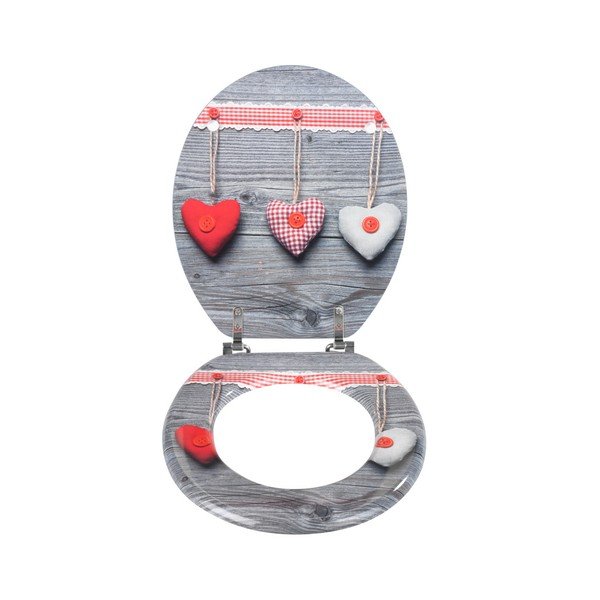 Sedile WC , 43 x 37 cm Bavarian Hearts - Wenko-image-2