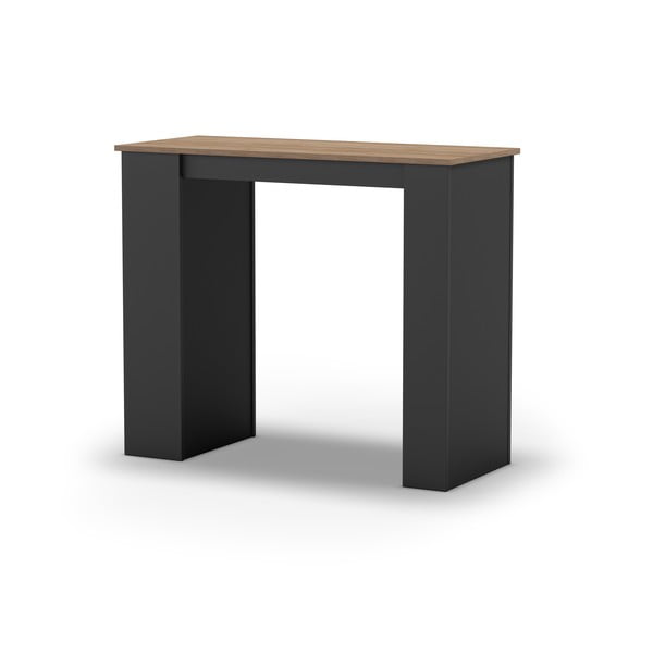 Tavolo da bar con piano in rovere 47x120 cm Peru - Marckeric-image-2