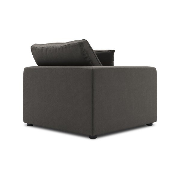 Parte angolare marrone scuro del divano modulare in velluto a coste, angolo sinistro Galaxy - Windsor & Co Sofas-image-3