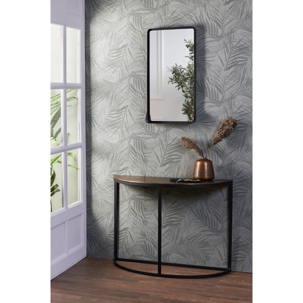 Tavolo consolle in metallo color bronzo 42x100 cm Peto - Light & Living-image-1