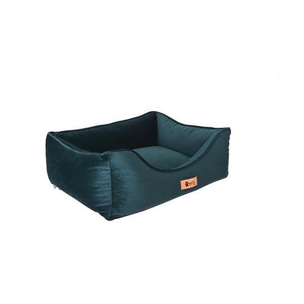 Letto in velluto verde scuro 55x42 cm Royal - Petsy-image-3