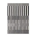 Tappeto bianco e nero in lana tessuto a mano 160x230 cm Stryve Pulse – Elle Decoration