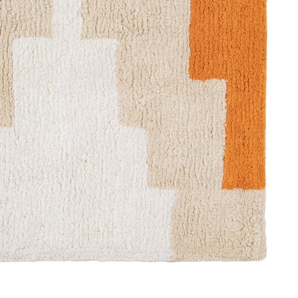 Passsatoia in cotone lavabile arancione 90x175 cm Azteca - Ixia-image-2