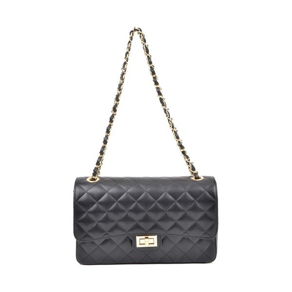 Borsa Swift in pelle nera - Isabella Rhea