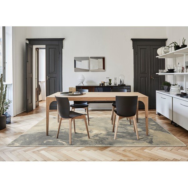 Tappeto in lana beige 200x300 cm Blur - Agnella-image-1