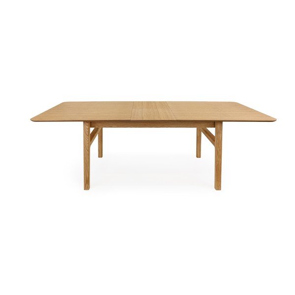 Tavolo da pranzo con effetto rovere allungabile con estensione 90x180 cm Curved – Woodman-image-3