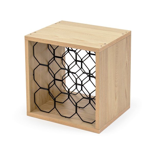 Portabottiglie in faggio naturale per 9 bottiglie - Compactor-image-3