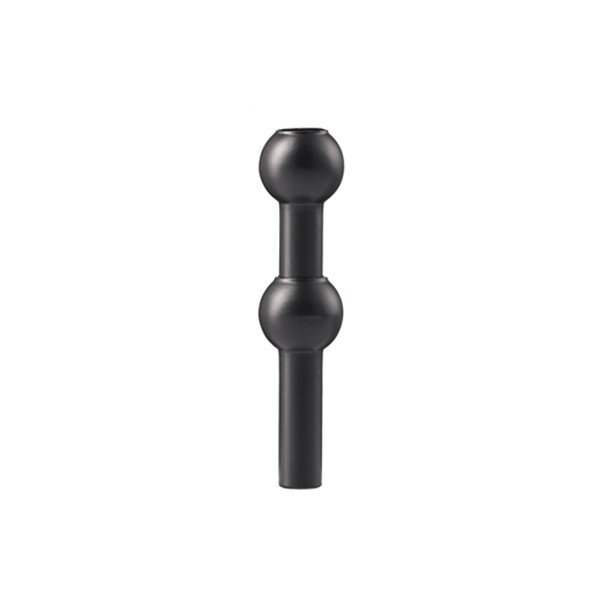Vaso nero opaco in metallo (altezza totale 10 cm) Nagel – STOFF Nagel